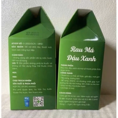 Hộp 40 gói trà Bảo Khang – Rau má đậu xanh giải độc gan, mát gan – 50.000 VND