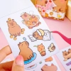 Hộp 40 quyển sổ dán sticker CapyBara, trang trí chuột lang nước - 110.000đ 2