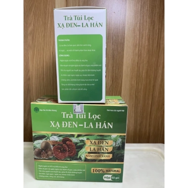 Hộp 40 túi Trà Xạ Đen La Hán - Thanh Nhiệt, Thải Độc Gan, Giảm Mẩn Ngứa, Mụn Nhọt - 55.000₫