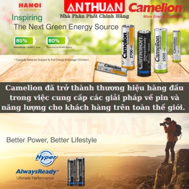 Hộp 40 viên Pin AA 2A Eveready, AAA 3A Camelion Super Heavy Duty 1.5V R6P R03P - 38.000₫ 5