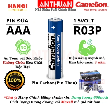 Hộp 40 viên Pin AA 2A Eveready, AAA 3A Camelion Super Heavy Duty 1.5V R6P R03P - 38.000₫ 10