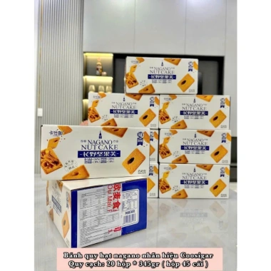 Hộp 43-45 bánh quy hạt dinh dưỡng Nagano Nut Cake - 115.000 giảm từ 144.900 - Tết