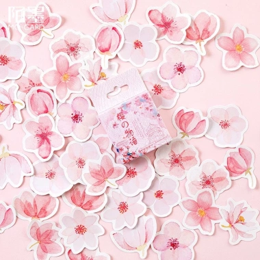 Hộp 45 Sticker Lá cây xanh cho Bullet Journal, lịch và album - Dễ thương, giá 22.800 VND