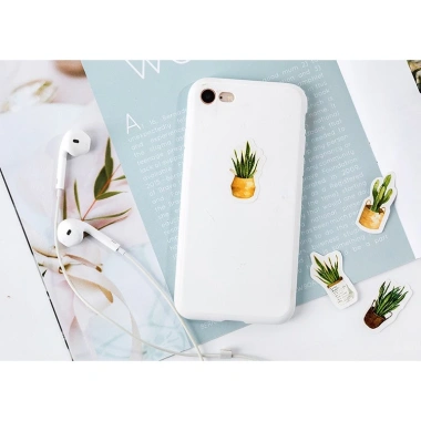 Hộp 45 Sticker Lá cây xanh cho Bullet Journal, lịch và album - Dễ thương, giá 22.800 VND