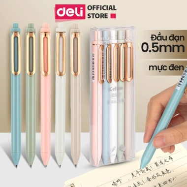 Hộp 5 Bút Gel Nusign Cao Cấp Ngòi 0.5mm Mực Đen Viết Siêu Êm Trơn Tru Giá 20.000