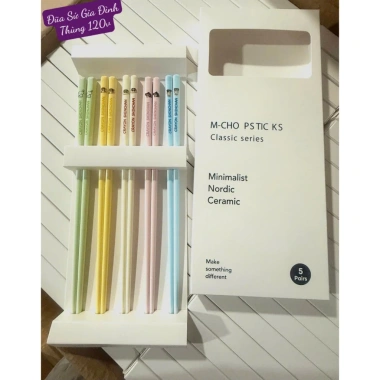 Hộp 5 đôi đũa sứ Xanh Giang + bút chì Shyn, họa tiết Basic Nhật, chịu nhiệt, chống ẩm mốc - Giá chỉ 50.000₫ 3 Hộp 5 đôi đũa sứ Xanh Giang + bút chì Shyn, họa tiết Basic Nhật, chịu nhiệt, chống ẩm mốc - Giá chỉ 50.000₫ 3