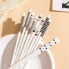 Hộp 5 đôi đũa sứ Xanh Giang + bút chì Shyn, họa tiết Basic Nhật, chịu nhiệt, chống ẩm mốc - Giá chỉ 50.000₫ 7
