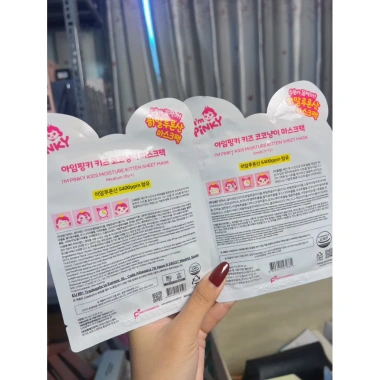 Hộp 5 miếng Mặt Nạ Trẻ Em I'm Pinky Kids - Dưỡng ẩm EWG nhạy cảm 3-7 và 8+ tuổi 5 Hộp 5 miếng Mặt Nạ Trẻ Em I'm Pinky Kids - Dưỡng ẩm EWG nhạy cảm 3-7 và 8+ tuổi 5