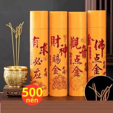 Hộp 500 nhang cuộn không đậu tàn, hương ít khói, mùi thơm nhẹ, không độc hại - chỉ 90.000đ