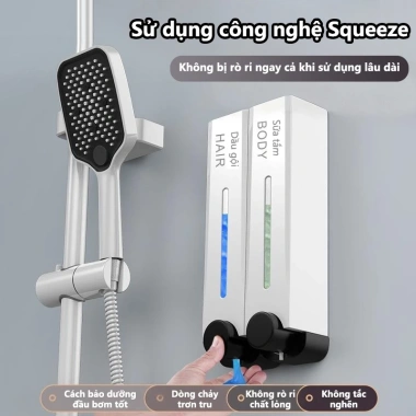 Hộp 500ml Đựng Sữa Tắm Dầu Gội Nước Rửa Tay Sang Trọng - Tiện Lợi Phòng Tắm 159k 4