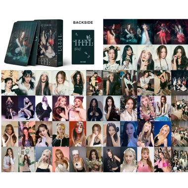 Hộp 55 ảnh thẻ LOMO I-DLE I Feel Me I Never Die – Giá 44.000, in chữ độc đáo