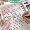 Hộp 6 bút gel Decorme mực đen, ngòi 0,5mm, ST Tone Pastel, họa tiết caro, nhiều màu - 27.900₫ 5