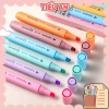 Hộp 6 Bút Highlight Pastel Dễ Thương 12cm - Viết Trang Trí, Bút Dạ Quang Giá Ưu Đãi 35k