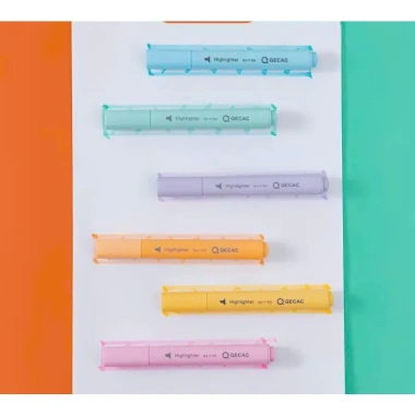 Hộp 6 Bút Highlight Pastel Dễ Thương 12cm - Viết Trang Trí, Bút Dạ Quang Giá Ưu Đãi 35k