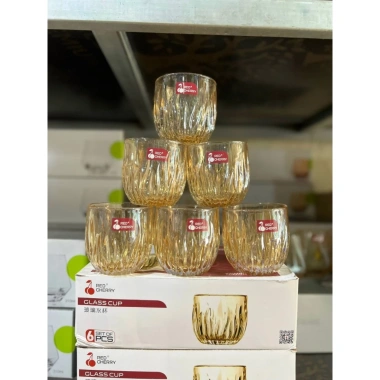 Hộp 6 Cốc Vát Khói Thuỷ Tinh Sang Trọng 270ml XM21 - Giá chỉ 99.000 đồng, giảm từ 126.720