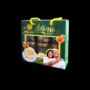 Hộp 6 lọ tổ yến chưng đường ăn kiêng 30% yến sào – Dinh dưỡng sức khỏe Vàng, chỉ 89.000₫