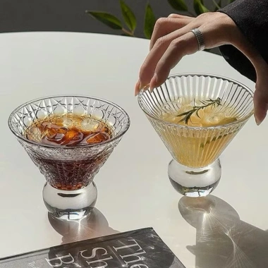 Hộp 6 Ly Thủy Tinh Nón Lá Kiểu Nhật - Dùng Cà Phê, Cocktail, Tiệc 59.000 VND