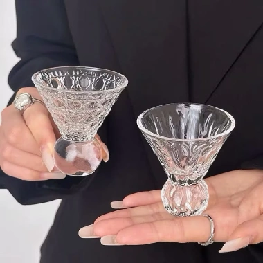 Hộp 6 Ly Thủy Tinh Nón Lá Kiểu Nhật - Dùng Cà Phê, Cocktail, Tiệc 59.000 VND