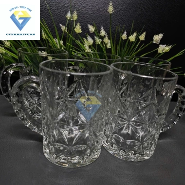 Hộp 6 ly uống bia quai 420mm Kiểu Kim Cương phong cách Châu Âu giá ưu đãi 149.000₫ 7