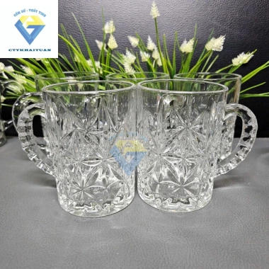 Hộp 6 ly uống bia quai 420mm Kiểu Kim Cương phong cách Châu Âu giá ưu đãi 149.000₫ 8