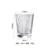 Hộp 6 ly uống nước thuỷ tinh miệng loe vân sọc siêu xinh 240/370ml, chỉ 89.000₫ 7