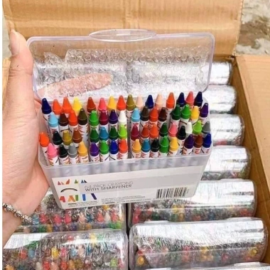Hộp 64 bút màu sáp ZSchool - Đa màu, an toàn, hỗ trợ bé tập vẽ và tô tranh, giá ưu đãi 4