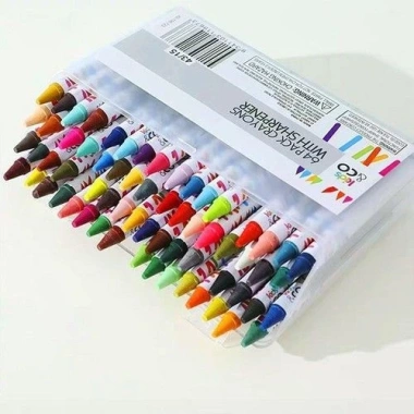 Hộp 64 Màu Bút Crayon Cho Bé 2‑10 Tuổi Phát Triển Tư Duy Sáng Tạo, Giá 80k