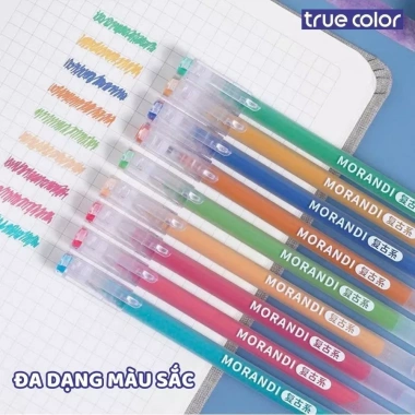 Hộp 9 Bút Bi Mực Gel Morandi - Nhiều Màu Đánh Dấu, Highlight, TakeNote, Giá ưu đãi 35.000₫ 3