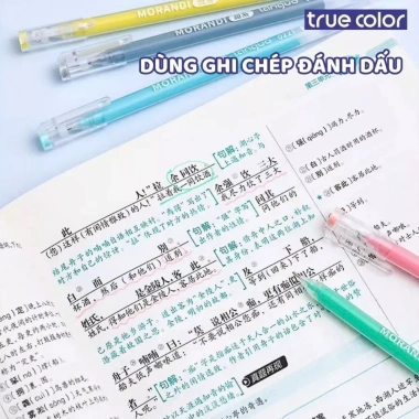 Hộp 9 Bút Bi Mực Gel Morandi - Nhiều Màu Đánh Dấu, Highlight, TakeNote, Giá ưu đãi 35.000₫ 5