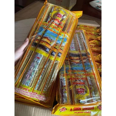 Hộp 92 nén nhang thảo mộc thiên nhiên - Nhang Thần Tài vàng tài lộc cao cấp, 18.000₫