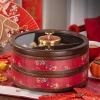 Hộp bánh kẹo Tết 1-2 tầng xoay 360 gỗ cao cấp nắp hương chữ Tài phong cách Á Đông - Giá ưu đãi 632.500₫ 4