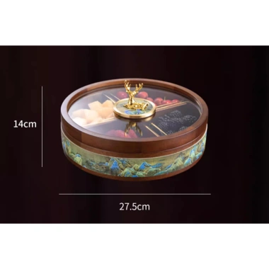 Hộp bánh kẹo Tết 1-2 tầng xoay 360 gỗ cao cấp nắp hương chữ Tài phong cách Á Đông - Giá ưu đãi 632.500₫ 9 Hộp bánh kẹo Tết 1-2 tầng xoay 360 gỗ cao cấp nắp hương chữ Tài phong cách Á Đông - Giá ưu đãi 632.500₫ 9