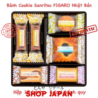 Hộp bánh tết Nhật Bản Cookie Sanritsu FIGARO 18 bánh - Giá ưu đãi 180.000đ