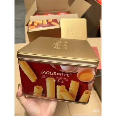 Hộp Bánh Trứng Cuộn Jaolis Hongkong - Giòn Tan, Đậm Đà Hương Vị Cao Cấp, Kèm Túi Xách - Giá Ưu Đãi 149.000₫