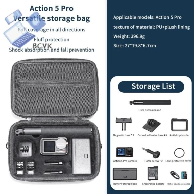 Hộp Bảo Quản Camera Thể Thao Action 5 Pro/4/3 - Bộ 3 Túi Xách Cứng Du Lịch, Sắp Xếp Tốt, Giá Ưu Đãi 101.736₫