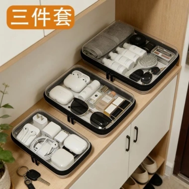 Hộp bảo quản đa năng du lịch trong suốt - Lưu trữ phụ kiện tóc & mỹ phẩm - Chỉ 133.689₫