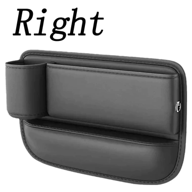 Hộp Bảo Quản Đa Năng Ghế Ô Tô - Chống Rò Rỉ, PU Bền, Khe Cắm, Túi Đựng Cốc, Tổ Chức Gọn Gàng