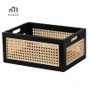 Hộp bảo quản gỗ chắc chắn Retro - Giỏ sách, đồ ăn nhẹ, mỹ phẩm, trang trí nhà, giảm giá 216.432 VND 6