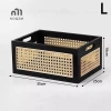 Hộp bảo quản gỗ chắc chắn Retro - Giỏ sách, đồ ăn nhẹ, mỹ phẩm, trang trí nhà, giảm giá 216.432 VND 8