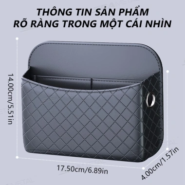 Hộp Bảo Quản Ô Tô Đa Năng Da PU Hoa Văn Kim Cương, Túi Đựng Điện Thoại Thẻ Khóa, Dung Tích Lớn, Giá Ưu Đãi 168.190₫