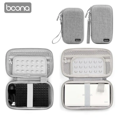 Hộp bảo vệ ổ cứng di động Baona - Túi đựng phụ kiện, cáp sạc, pin dự phòng, form cứng chống sốc, giảm còn 135.000đ