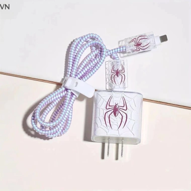 Hộp bảo vệ sạc Mingxuan2 Ins vỏ nhện cuộn dây chống vỡ 20W iPhone12/13/14 - 50.600 VND 11 Hộp bảo vệ sạc Mingxuan2 Ins vỏ nhện cuộn dây chống vỡ 20W iPhone12/13/14 - 50.600 VND 11