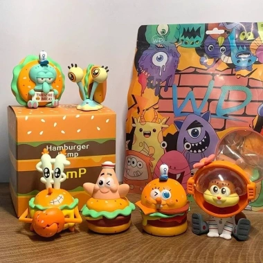 Hộp Bí Ẩn SpongeBob 6 Burger Series Bạch Tuộc Búp Bê Trang Trí Xe Hơi 152.900₫