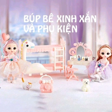 Hộp búp bê trang điểm cho bé - Đồ chơi sáng tạo, giảm giá còn 120.000 VND 7
