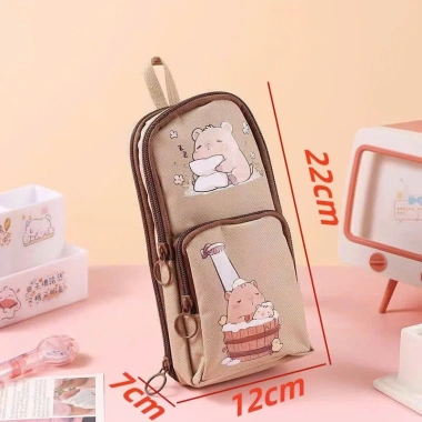 Hộp bút balo 3 lớp 6 ngăn charm 3D xinh xắn - Túi đựng bút bé gái, giá 67.900