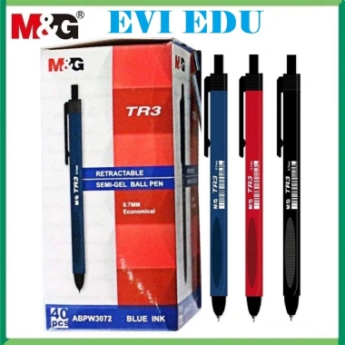 Hộp bút bi dầu TR3 M&G ABPW3.072 ngòi 0.7mm Bút Semi Gel đa chất liệu, chỉ 58.000₫