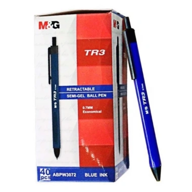 Hộp bút bi dầu TR3 M&G ABPW3.072 ngòi 0.7mm Bút Semi Gel đa chất liệu, chỉ 58.000₫