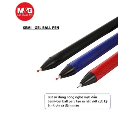 Hộp bút bi dầu TR3 M&G ABPW3.072 ngòi 0.7mm Bút Semi Gel đa chất liệu, chỉ 58.000₫