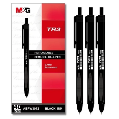 Hộp bút bi dầu TR3 M&G ABPW3.072 ngòi 0.7mm Bút Semi Gel đa chất liệu, chỉ 58.000₫ 8 Hộp bút bi dầu TR3 M&G ABPW3.072 ngòi 0.7mm Bút Semi Gel đa chất liệu, chỉ 58.000₫ 8