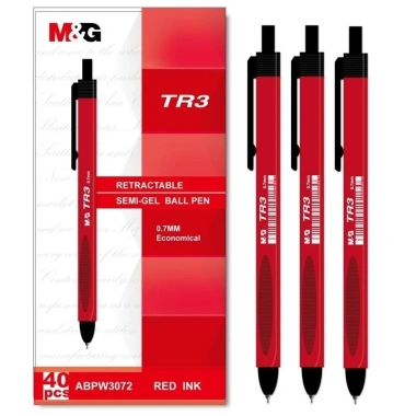 Hộp bút bi dầu TR3 M&G ABPW3.072 ngòi 0.7mm Bút Semi Gel đa chất liệu, chỉ 58.000₫ 9 Hộp bút bi dầu TR3 M&G ABPW3.072 ngòi 0.7mm Bút Semi Gel đa chất liệu, chỉ 58.000₫ 9